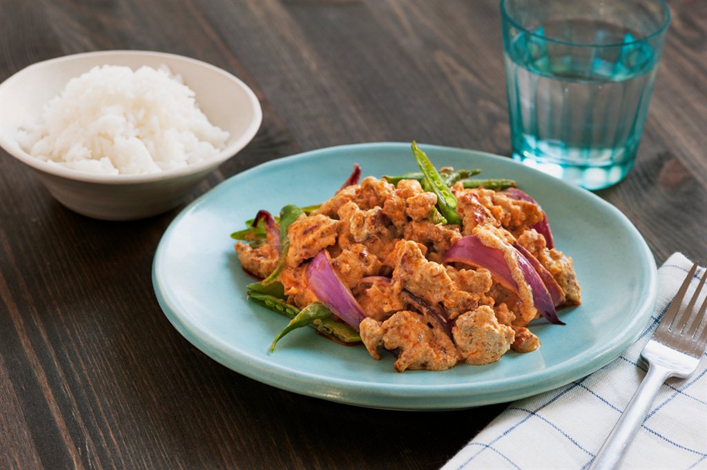 Rask thaicurry med kjøttdeig av svin 1.jpg