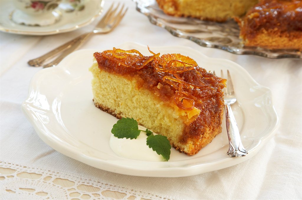 Oppnedappelsinkake bredde