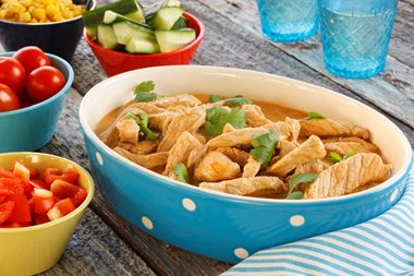 Barnas favorittgryte med strimlet svinekjøtt