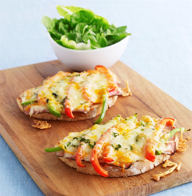 Ost- og skinkesmørbrød