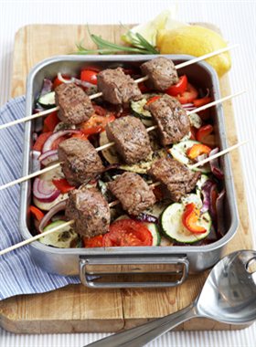 Souvlaki med briame