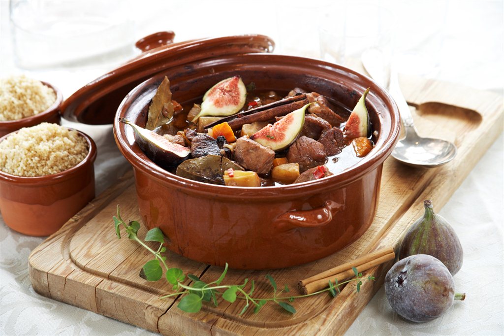 Lammetagine med kanel, kakao og fiken