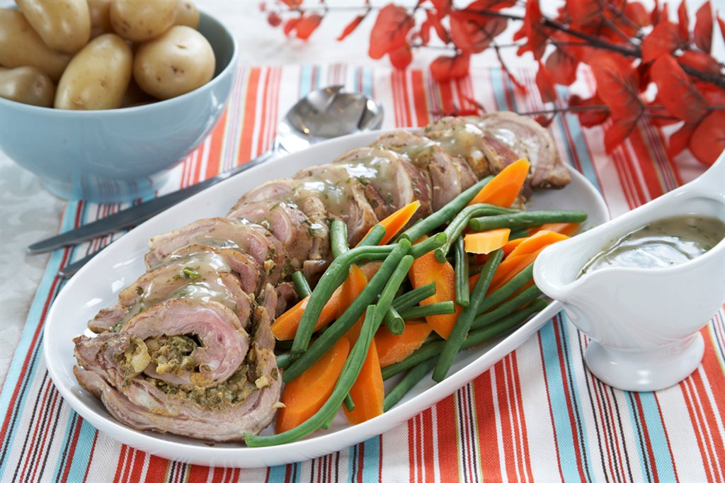 Lammerull med sursøt løk- og persillesaus 