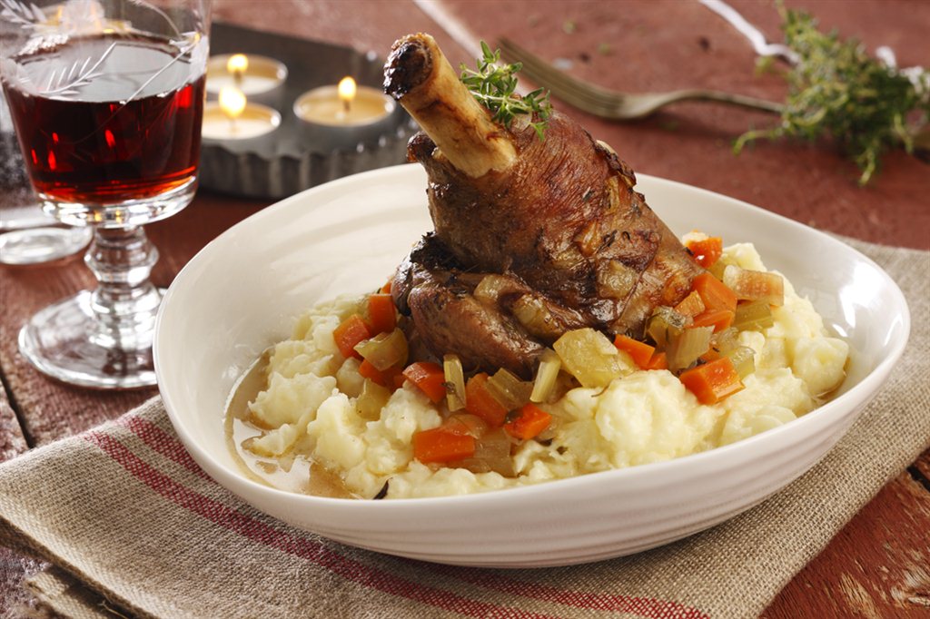 Ølbraiserte lammeskanker