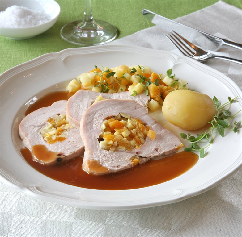 Fylt kalkunfilet