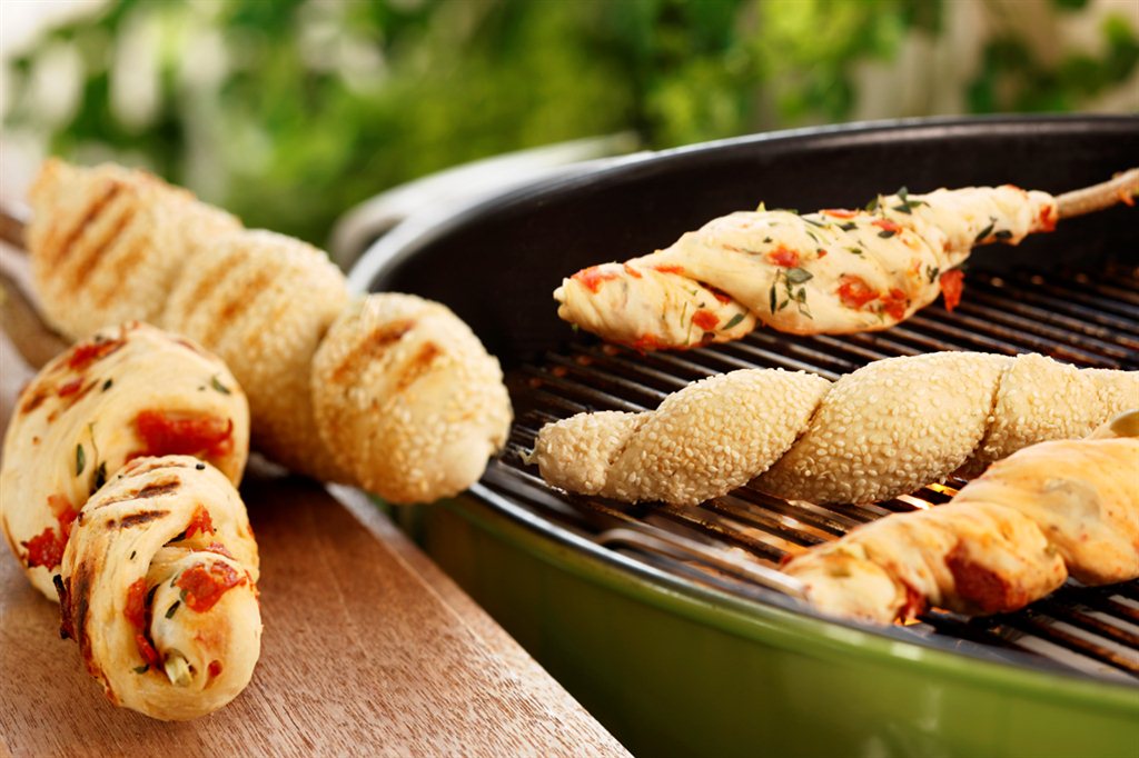 Pinnebrød med chorizopølse 