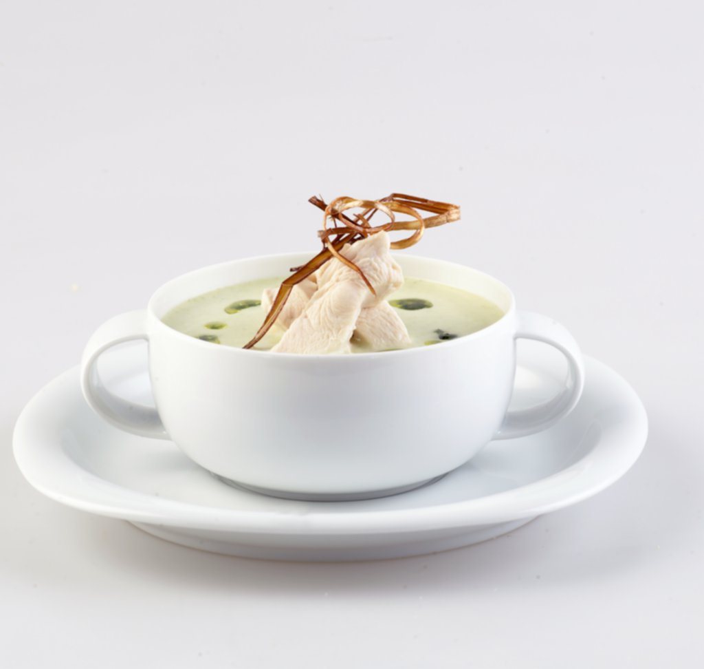 Kremet kyllingsuppe med ramsløk