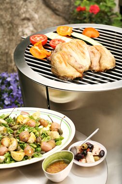 Marinert og utbrettet kylling