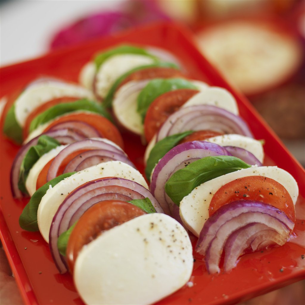 Tomat- og mozzarellasalat