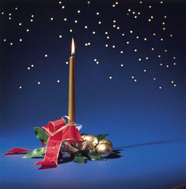 Juledekorasjon med gullegg