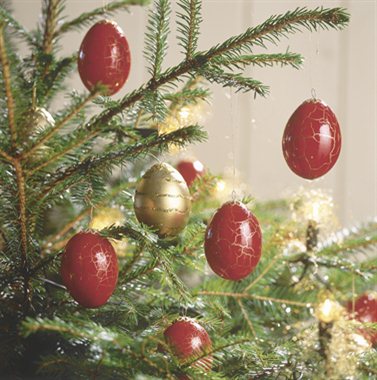 Juletre med krakelerte egg