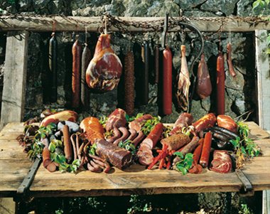 Utvalg av norsk spekemat