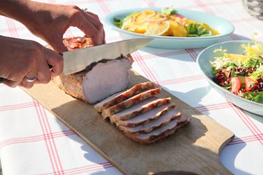 Helstekt ytrefilet av svin