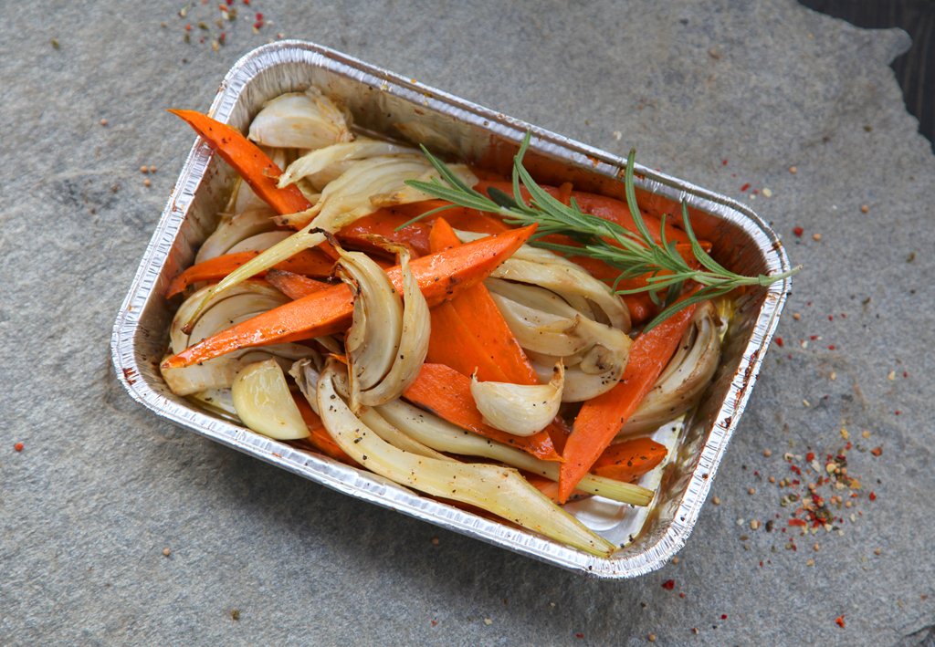  Grillet søtpotet og fennikel i form 