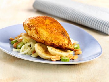 Karrykylling med banan og pianøtter