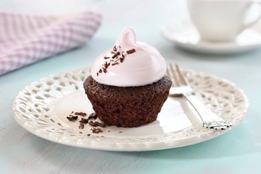 Sjokoladecupcakes med marengsglasur