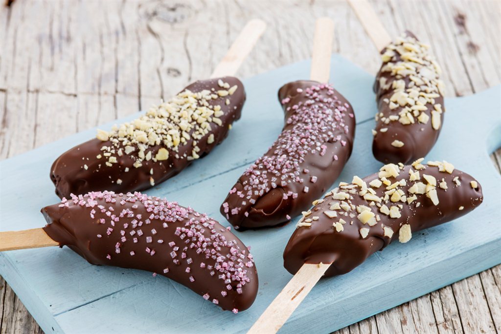 Bananis med sjokoladetrekk