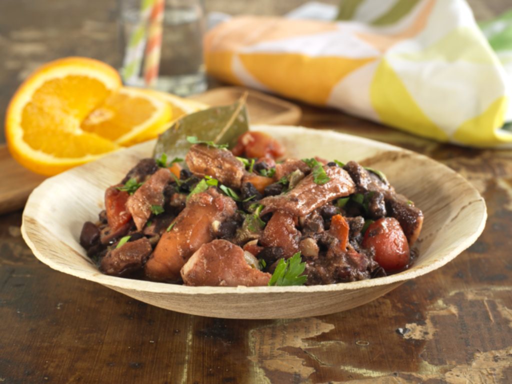 Brasiliansk bønnegryte med svinekjøtt