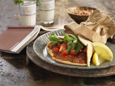 Brettepizza med sitron og persille