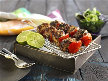 Krydrede kyllingspyd med paprika