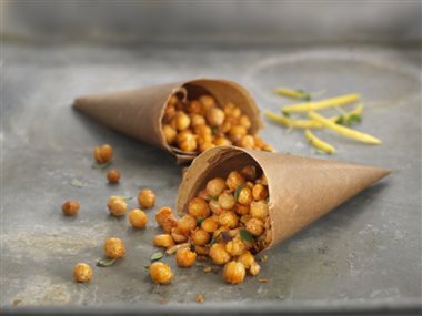 Krydrede stekte kikerter