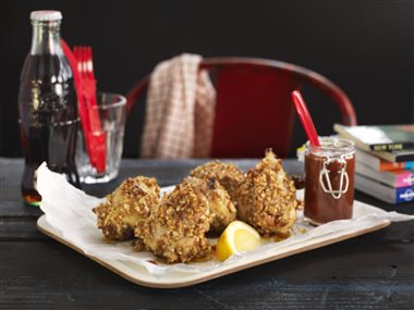 Mandelstekte kyllingklubber