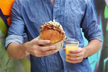 Pulled pork sandwich med syltet fennikel