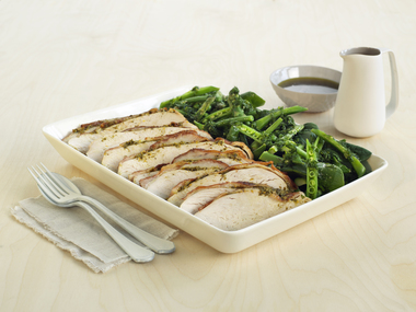 Kalkunfilet med urte- og sitrussmør