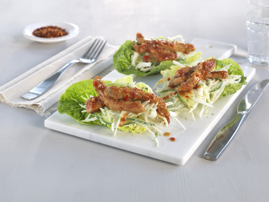 Strimlet svinekjøtt med asiatisk smak