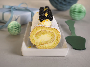 Rullekake med sitron og marengs