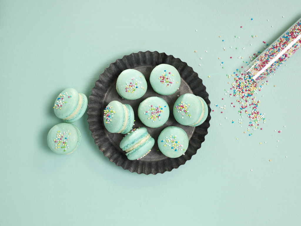 Makroner med sitronkrem