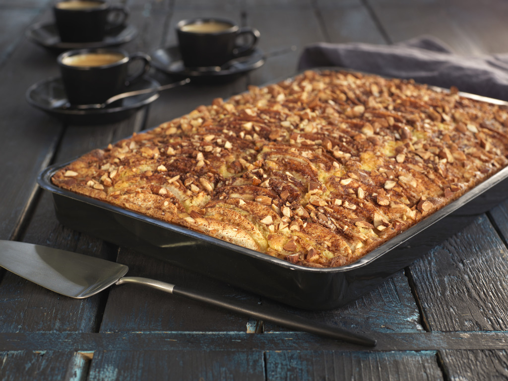 Eplekake i langpanne