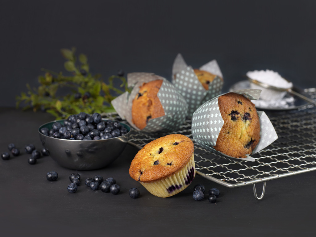 Blåbærmuffins