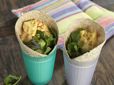 Tortilla med eggesalat