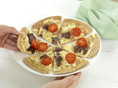 Tortillapizza med reinskav