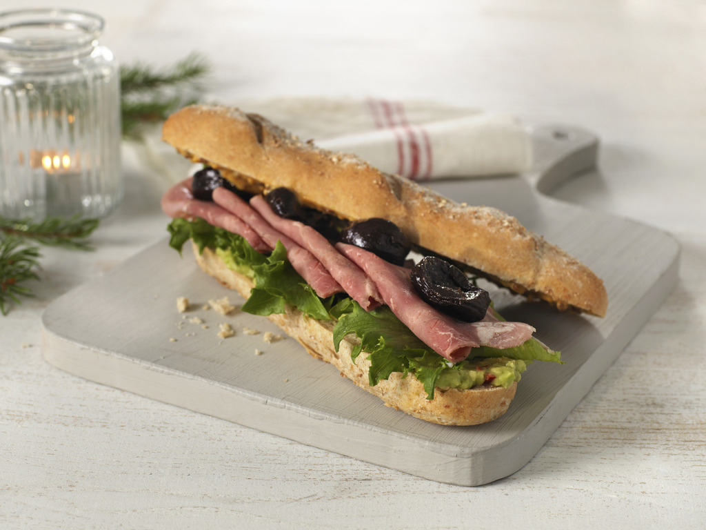 Minibaguette med lammerull