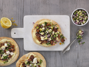 Pitapizza med tandoorikylling