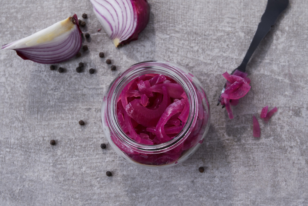 Syltet rødløk