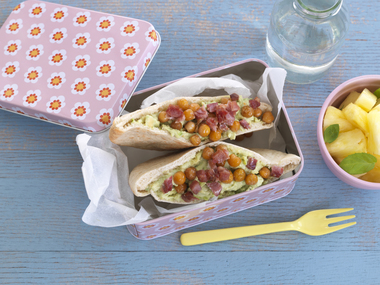 Pitabrød med guacamole 