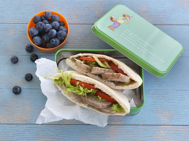 Pitabrød med kjøttkake