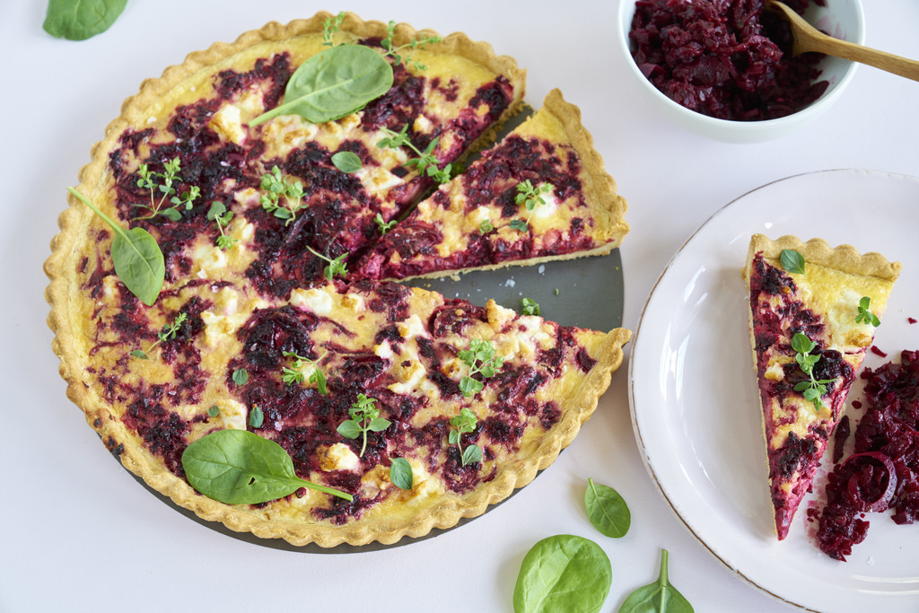 Pai med rødbeter                  