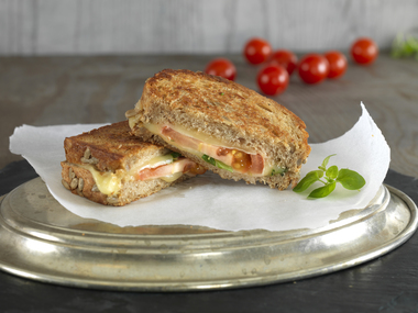 Ostesmørbrød i panne