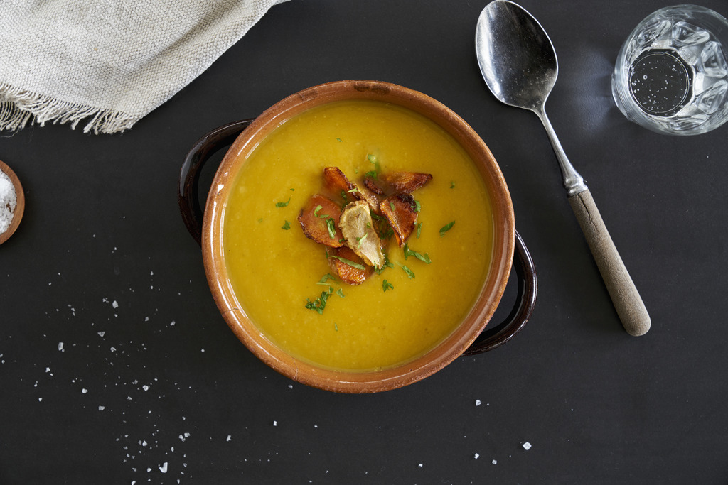 Jordskokk- og gulrotsuppe                