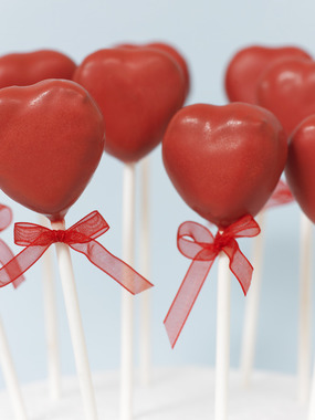 cake pops: Bryllupshjerter