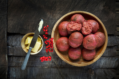 Kuvertbrød med rødbeter