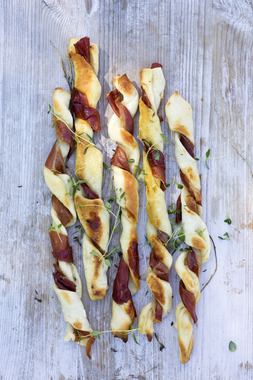 Brødpinner med spekeskinke