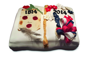 Grunnlovsboka  - vinner av Opplysningskontoret for brød og korns kakekonkurranse