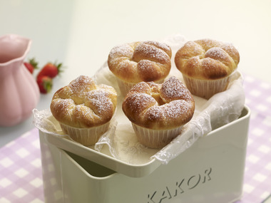 Briocher med hvit sjokolade