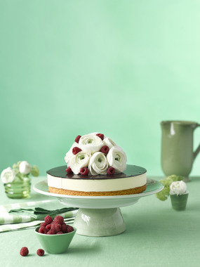 Ostekake med sjokoladetrekk