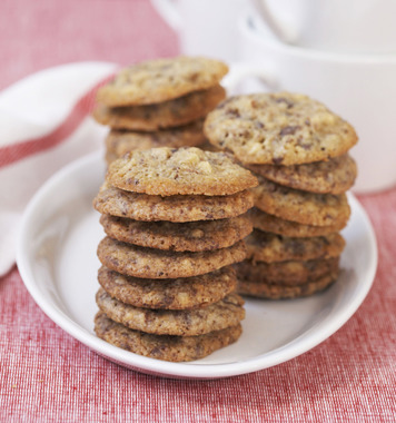 Byggcookies med sjokolade og nøtter